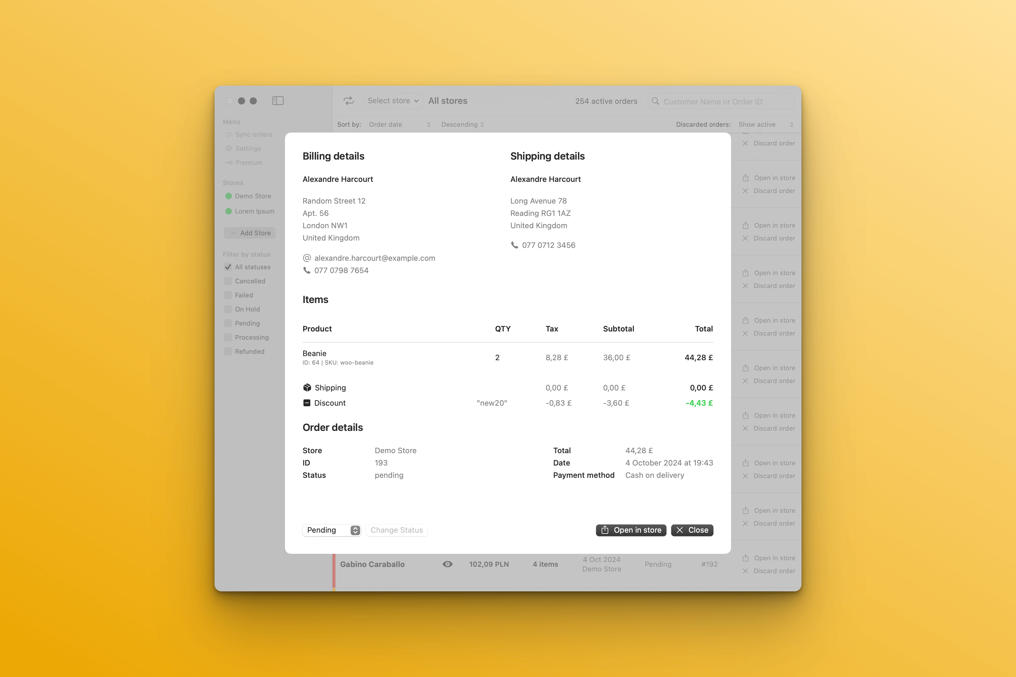 Save Time with Quick Order Summary